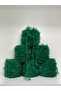 Knitting Yarn Soft Rabbit Hair Color Grass Green Hand Knitting Yarn Visual Net 600Gr