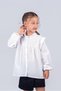 Girl's School Shirt with Ruffles 2-5 Years Old - 2