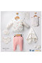 Newborn Baby Girl Flower Patterned 8-Piece Blanket Set-Hospital Release - 2