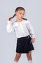 Girl's School Shirt with Lace Collar 5-8 Years Old