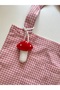 Amigurumi Knitted Mushroom - lip Balm and lip Gloss Case, Bag Accessory, Handmade Gift - 6