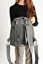 Ultra Light Women's Backpack and Handbag Gray (Model: 571-5A) - 3
