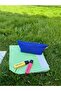 Cobalt Blue Linen Washable Zippered Single Compartment Cloth Pen Holder Pencil Case Wallet Makeup Bag - 7