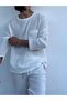 Organic Muslin Men's Set, Pajama Set, Natural Natural-Oeko Tex Certified Fabric - 7
