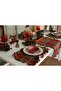 New Year's Concept American Tablecloth Checkered Ruffled 43X30Cm 2 Pieces - 7