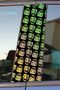 Hologram Smiling Face Door Post Covering Foil Right-Left 2 Pieces 20*50 cm