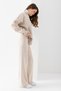 Women's Ribbed Knitwear Set, Turtleneck Bottom Top Knitwear Set, Knitwear Sweater Pants Two-Piece Set, Set - 5