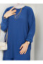 New Season Self-Plissee Stylish Skirt Look Trousers Tunic Suit - 4