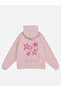 Unisex True Blue Printed Hooded Fleece Oversize Sweatshirt - 2