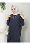 New Season Self-Plissee Stylish Skirt Look Trousers Tunic Suit - 2