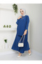 New Season Self-Plissee Stylish Skirt Look Trousers Tunic Suit - 6