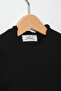 Black Children's Ribbed Knitted Badi - 2
