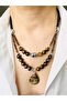 Tree of Life Tiger Eye Natural Stone Necklace - 2
