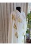 Medina Silk Glitter Embroidered Laced Prayer Dress + Shawl, Dowry Prayer Dress & Dressing Gown Set - 6