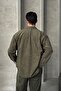 Men's Oversize Cut Velvet Shirt - 6