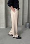 Men's Pleated Extra Baggy Fit Fabric Pants - 4