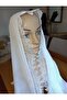 Hand Light Prayer, Needle Carving, White Color Mevlüt Headscarf and Dowry Box - 4