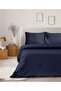 100% Cotton Akfil Duvet Cover Set Double 200X220 cm Navy Blue