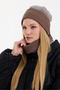 Hünkar Sytle, Double Color Double Layer Foldable Soft Women's Beanie Neck Collar Suit - 4
