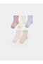 Lcw Baby Pink Patterned Baby Girl Socks 5-Piece