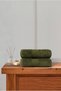 Set of 2 Hand Face Towels 100% Cotton Certified Head Towel |   Kitchen |   Dowry Box 50X90Cm Dark Green - 3