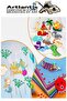 Blue Adhesive Glitter Eva 50X70 cm 3 Pieces Glitter Adhesive Eva Sponge School Nursery Kindergarten Handicraft Etk - 4