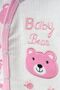 Baby Teddy Bear 3-Piece Gloveless Newborn Hospital Release Bodysuit Set Yk5875 - 4