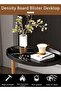C-Shaped Nordic Coffee Table, 45x30x60cm, Black/Gold Metal, Sofa Side/End Table - 5