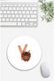 Animal Letter Y Patterned Mouse Pad