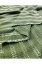 Thin Viscose Synthetic Mixed Knitted in Green White Colors (Width 125 cm X Length 280 cm) - 5