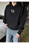 Men's Hooded Sweatshirt Los Angeles Back Print Black - 2