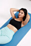 10 mm Black Blue Double Sided Pilates Mat Yoga & Camping Mat - 4