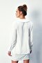Women's 1256-1504 Pearl Collar Degaje Blouse Ecru - 6
