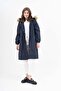 Women's Water Resistant Plus Size Hooded Waist Drawstring Long Fur Coat Coat - 6
