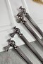 Hitit 192 mm Smoked Modern Metal Handle Models Luxury Country Kitchen Cabinet Drawer Furniture Handle