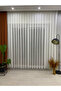 Brillant Pearl120 Ecru Colorful Honeycomb Pattern Glitter 1/2,5 Normal Medium Pleated Modern Tulle Curtain - 3