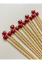 No:85 - 25 Pcs 15 cm Heart Cocktail Long Toothpicks - 2