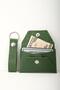 Gift Set Genuine Leather Buttero Green Wallet & Keychain - 2