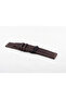 20mm Diameter Genuine Leather Watch Strap - Brown & Buckle Colors - 4