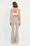 Taupe Flare Flared Bootcut Woven Pants TOFAW19BB0581 - 6
