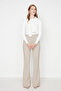 Taupe Flare Flared Bootcut Woven Pants TOFAW19BB0581 - 4