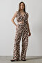 Çok Renkli Desenli Wide Leg/Geniş Paça Pantolon TWOSS25PL00035