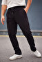 Black Regular/Normal Cut Textured Sweatpants with Detailed Stitching Tmnaw25Ea00000 - 5
