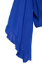 Plaj Giyim Indigo Crop Kolu Fırfırlı Volanlı Kruvaze Yaka Bluz TBBSS24AF00071 - 7