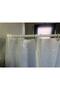 Bathroom Curtain Shower Curtain, 180X180 cm (Consists of 90X2 Pieces) Ring Mountable Shower Curtain - 5