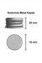 50 ml Transparent Metal Silver Cap Shot Bottle 50 Cc Cologne Fragrance Gift White Glass Bottle 6 Pieces - 4