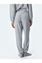 Comfortable Fit Knit Patterned Jogger Pajama Bottoms - 4