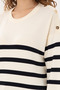 Women's Cream Crew Neck Sweater 50297070-Vr071 - 7