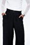 High Waist Wide Leg Trousers Black - 4