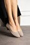 Genuine Leather Printed Comfortable Daily Women's Ballerinas - 4